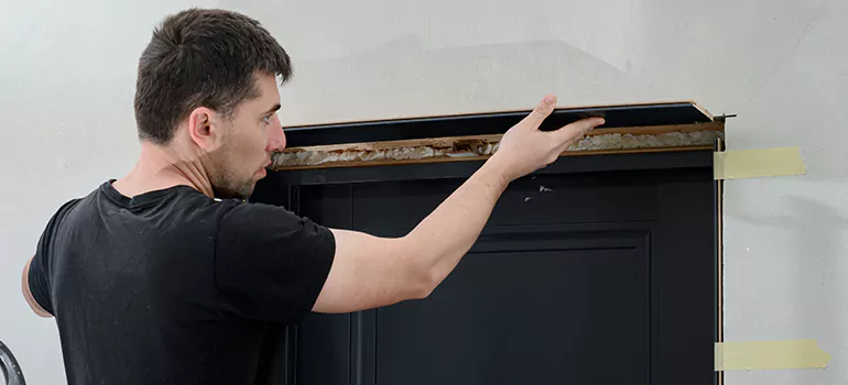 Wood Door Hole Repair in Country Club, FL