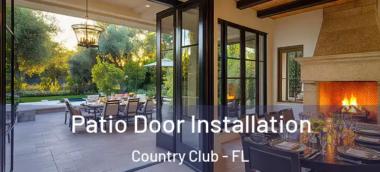  Patio Door Installation Country Club - FL