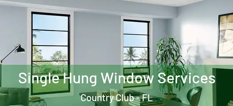  Single Hung Window Services Country Club - FL