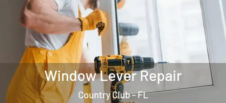  Window Lever Repair Country Club - FL